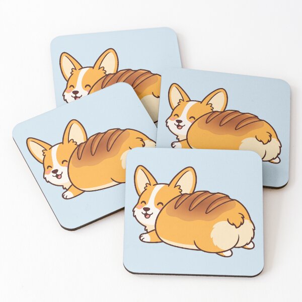 Item preview, Corgi Bread Loaf, Cute Kawaii Corgi Butt designed and sold by Rariks.