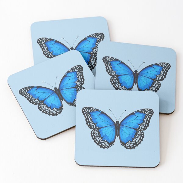 Item preview, Laced Blue Morpho butterfly designed and sold by etherElric.