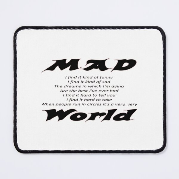 Item preview, Mad World Tears For Fears Typography Design designed and sold by AmosPark246.