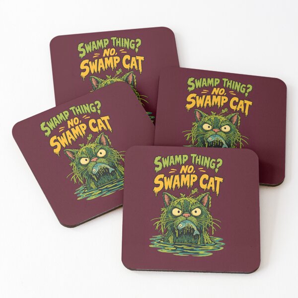 Item preview, Funny Swamp Monster Cat Creature Feature Halloween designed and sold by Glitchart66.