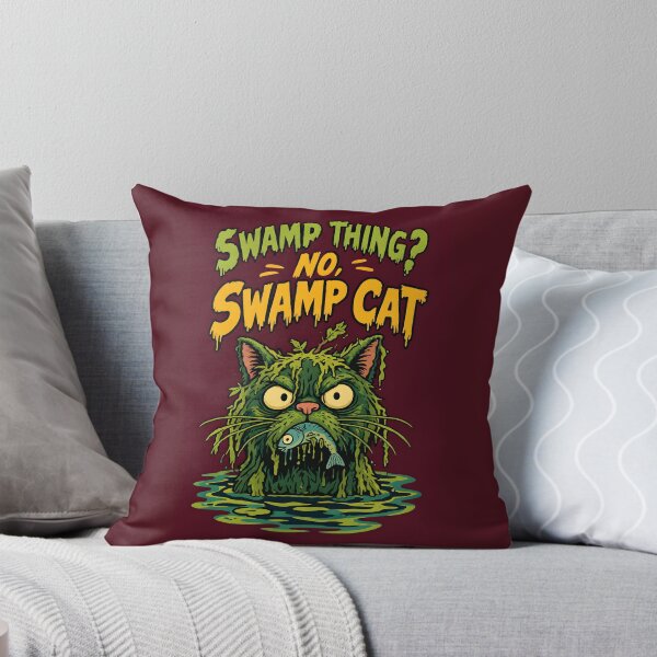 Item preview, Funny Swamp Monster Cat Creature Feature Halloween designed and sold by Glitchart66.