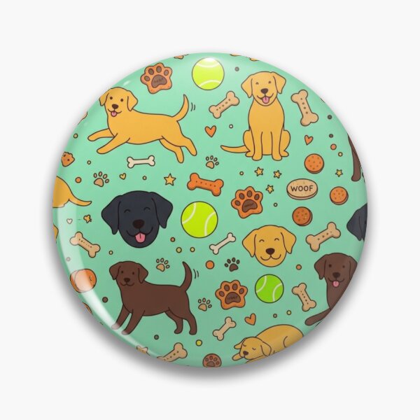 Item preview, Labradors Playing – Funny Pattern of Puppies and Balls designed and sold by Goodthingstree.