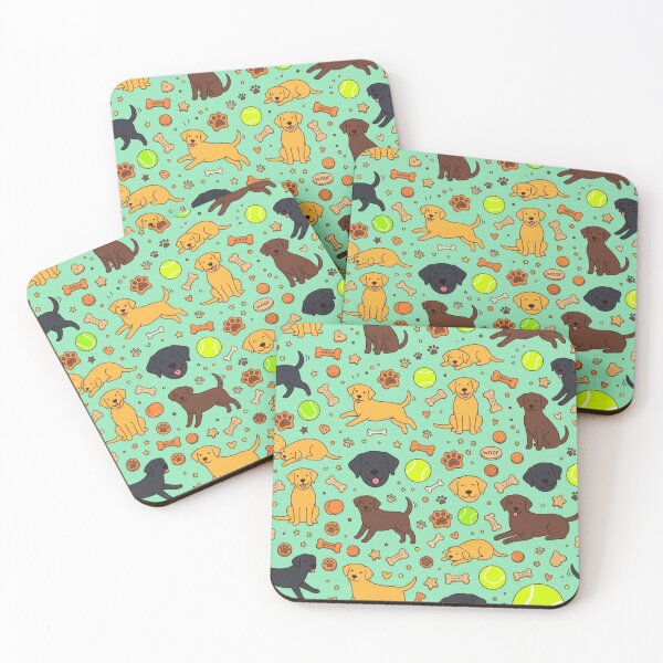 Item preview, Labradors Playing – Funny Pattern of Puppies and Balls designed and sold by Goodthingstree.