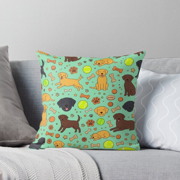 Item preview, Labradors Playing – Funny Pattern of Puppies and Balls designed and sold by Goodthingstree.