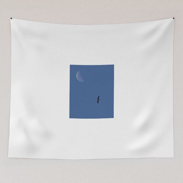 Item preview, Bird Flying Beneath a Waning Moon designed and sold by wildframe-color.