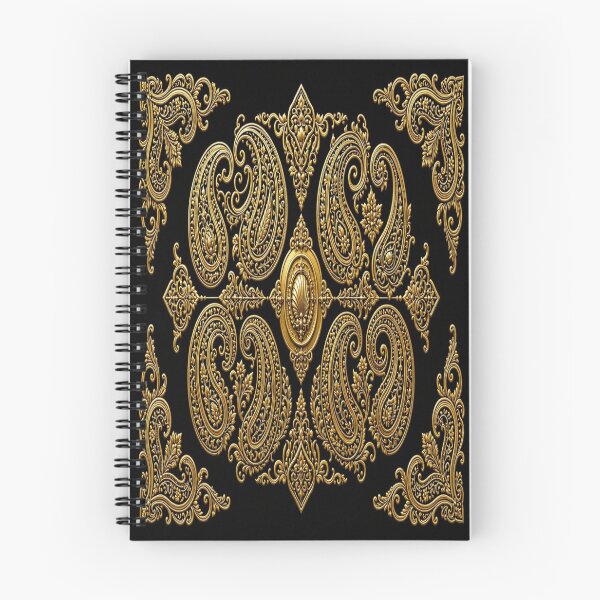 Item preview, Luxury Golden Paisley Mandala Palace Ornament designed and sold by Breezes-of-Ida.