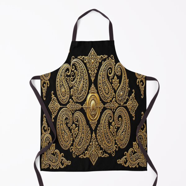 Item preview, Luxury Golden Paisley Mandala Palace Ornament designed and sold by Breezes-of-Ida.