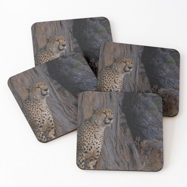 Item preview, Alert Cheetah in Natural Habitat designed and sold by wildframe-color.