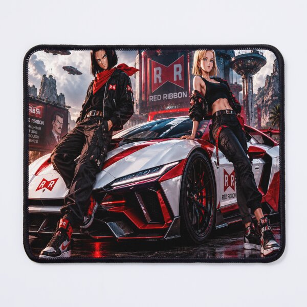 Item preview, Red Ribbon Androids Cyberpunk Car Art designed and sold by JMAVILA ART.