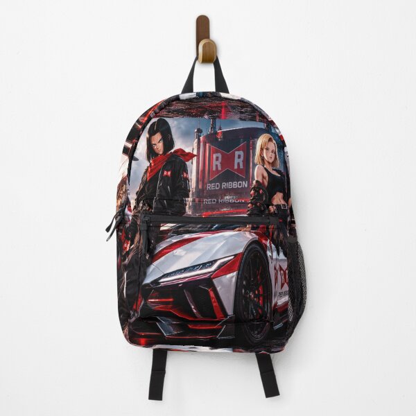 Artikelvorschau, Red Ribbon Androids Cyberpunk Car Art entworfen und verkauft von MAVIRA ART.