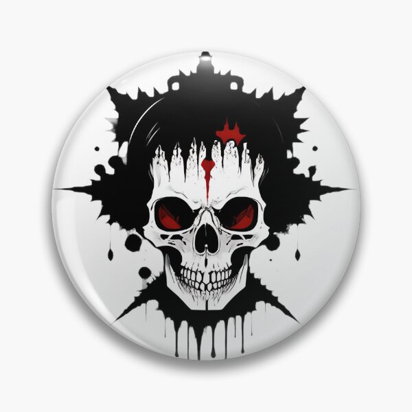 Item preview, Red Eye Skull Black Ink Splatter designed and sold by For-Cat Studio.