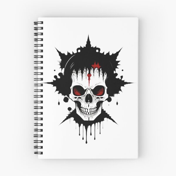 Item preview, Red Eye Skull Black Ink Splatter designed and sold by For-Cat Studio.