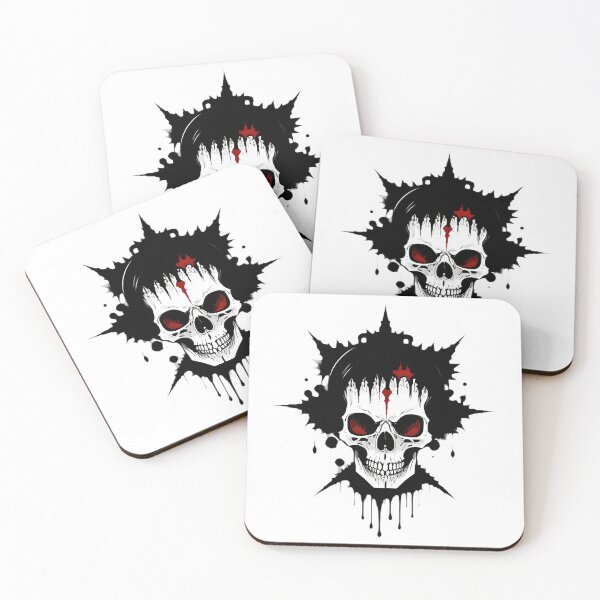 Item preview, Red Eye Skull Black Ink Splatter designed and sold by For-Cat Studio.