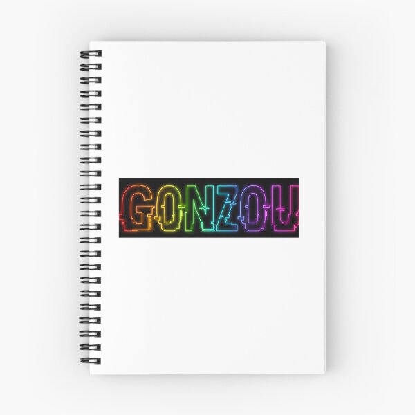 Item preview, Vibrant Cyber Rainbow Typography: "GONZOU" Neon Logo designed and sold by Zen Motif Japan.