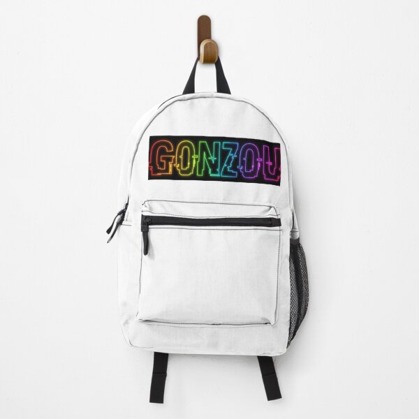 Item preview, Vibrant Cyber Rainbow Typography: "GONZOU" Neon Logo designed and sold by Zen Motif Japan.