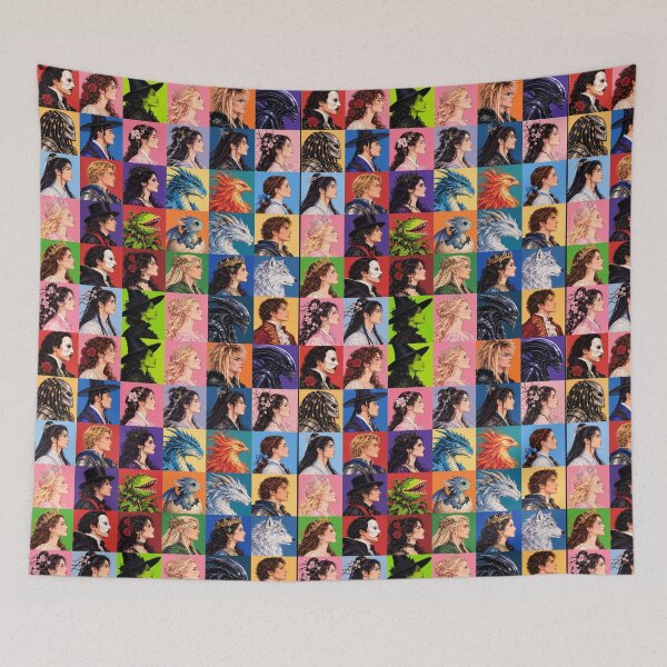 Item preview, Colourful Fantasy Character Portraits – Pop Art Mosaic designed and sold by NerdiPop.