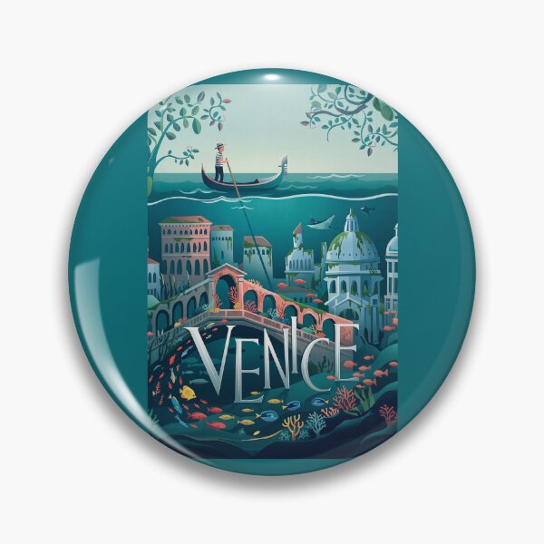 Item preview, Venice Vintage Surreal Travel Poster designed and sold by ArtworkNorth.