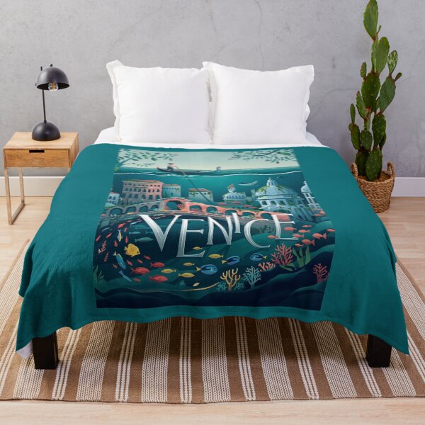 Item preview, Venice Vintage Surreal Travel Poster designed and sold by ArtworkNorth.