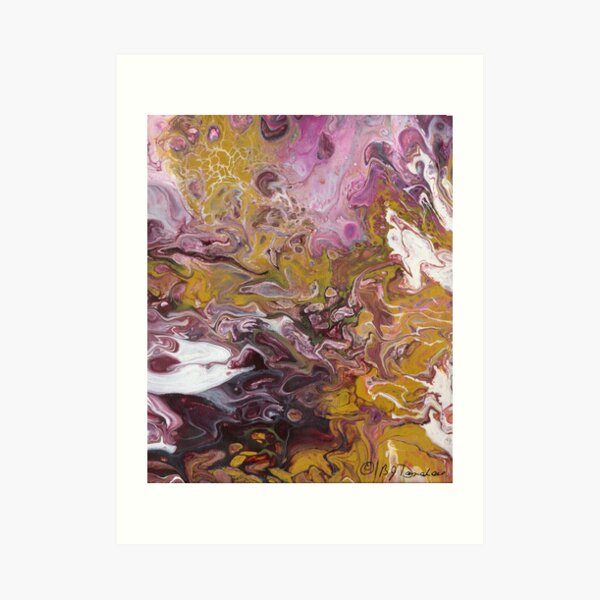 Acrylic Pour 7 Art Print