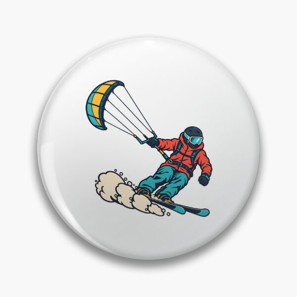 Item preview, Snowkite Rider Carving Fresh Winter Snow designed and sold by Philippa Shop.