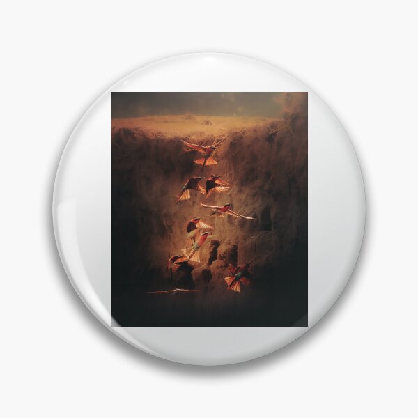 Item preview, Golden Light on Flying Birds over Rocky Cliff designed and sold by wildframe-color.