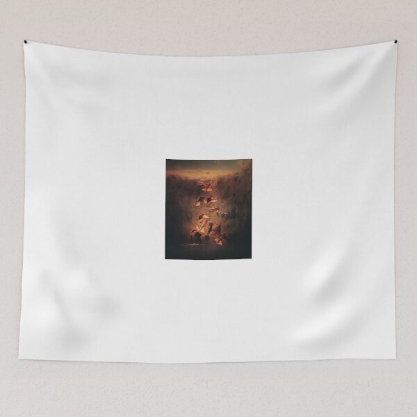Item preview, Golden Light on Flying Birds over Rocky Cliff designed and sold by wildframe-color.