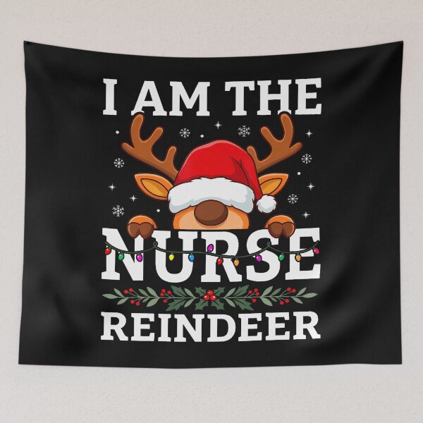 Item preview, Funny Peeking Reindeer Christmas designed and sold by Noctilune.