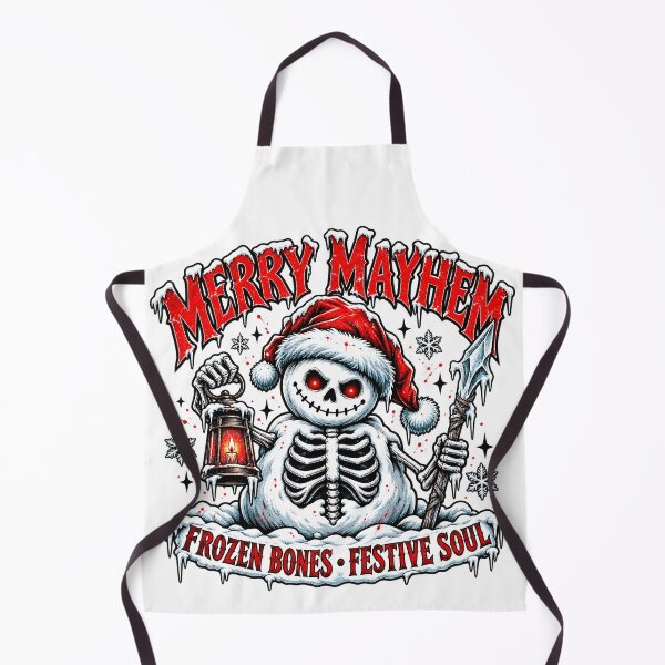Item preview, Merry Mayhem Frozen Bones Festive Soul Skeleton Christmas designed and sold by DesignArtist.ia.