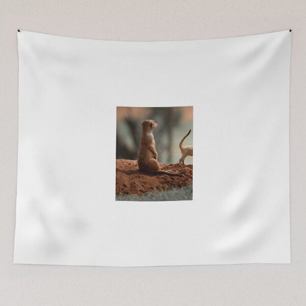 Item preview, Alert Meerkat on Red Earth designed and sold by wildframe-color.