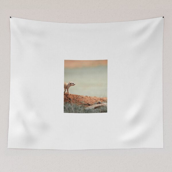 Item preview, Curious Meerkat on Red Earth designed and sold by wildframe-color.