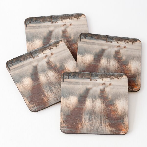 Item preview, Winding Dirt Path Through Tall Dry Grass designed and sold by wildframe-color.