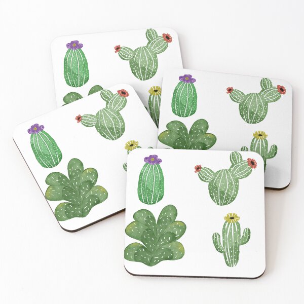 Item preview, Watercolor Cactus and Flower Illustration Set designed and sold by Art by Sele.