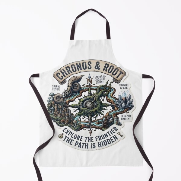 Item preview, Chronos and Root: Explore the Frontier Fantasy Badge designed and sold by TeeBeeDesigns.