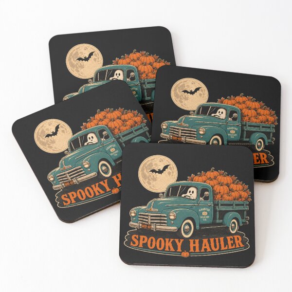 Item preview, Spooky Hauler Vintage Truck Pumpkins Halloween designed and sold by Cary-s.