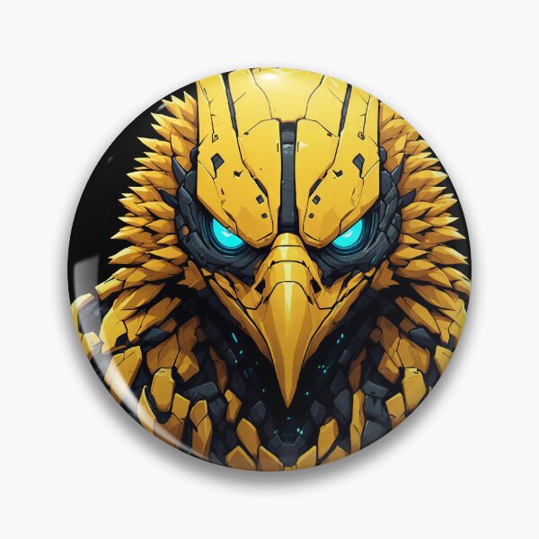Item preview, Imperial Golden Mecha Eagle - Alpha Predator Cyber Gold | Futuristic Luxury Tech designed and sold by Cyber Gold Studio.