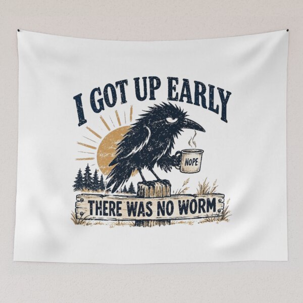 Item preview, I Got Up Early There Was No Worm designed and sold by WavaOutley2.