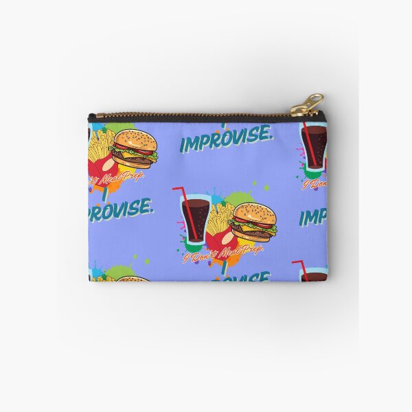 Item preview, I Don't Meal Prep I Improvise  Funny Fast Food Burger Fries  designed and sold by THMKagutsuchi.