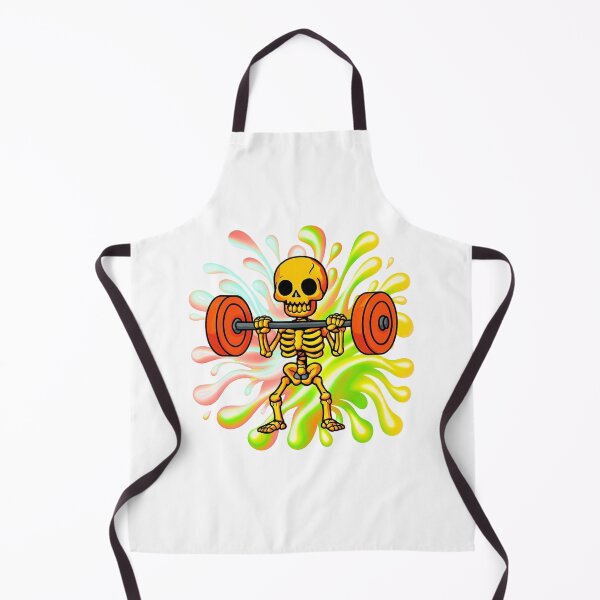 Item preview, Halloween Skeleton Weightlifting – Funny Spooky Gym Art designed and sold by Palette _Vibes.