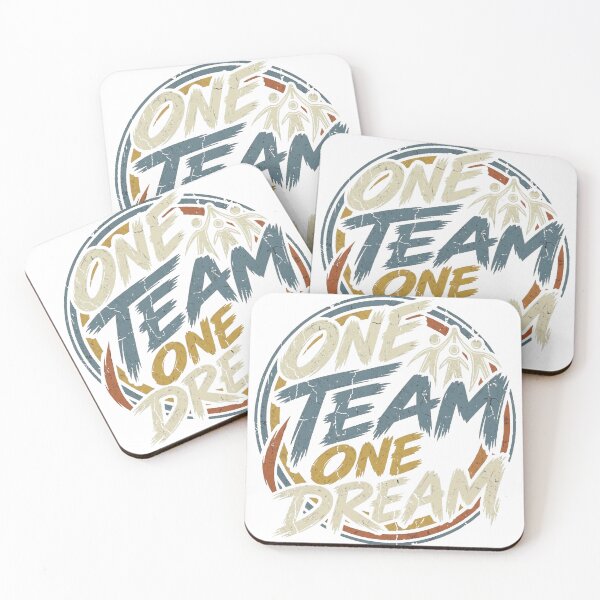 Item preview, One Team One Dream Inspirational Teamwork Art designed and sold by wtalat123.