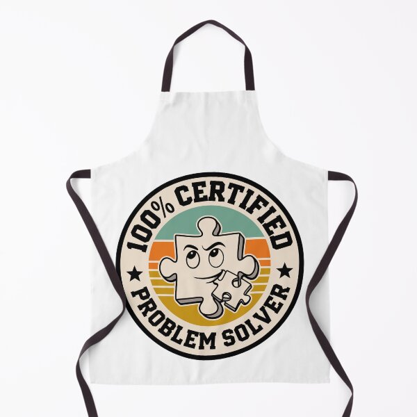 Item preview, 100% Certified Problem Solver Funny Puzzle Piece Retro Badge Design designed and sold by JPees.