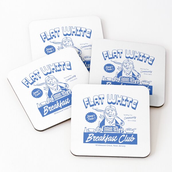 Item preview, Flat White Breakfast Club Wildwood Crest New Jersey designed and sold by ArtSantosv.