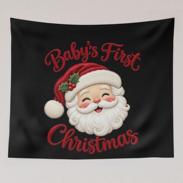 Item preview, Baby's First Christmas Cute Santa Design designed and sold by LandFinStudio.