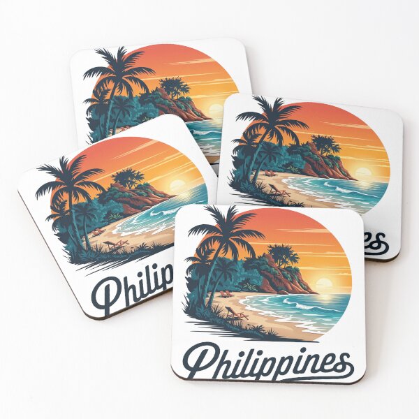 Item preview, Retro Philippines Sunset Beach - Vintage Tropical Vacation designed and sold by Shopeon Designs.
