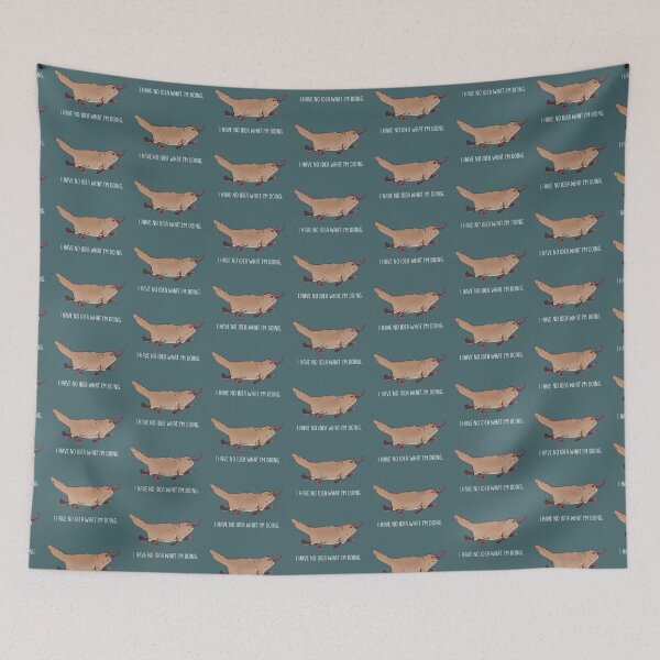 Item preview, Platypus - No idea what I'm doing - Wildly Relatable series designed and sold by BeeHappyShop.