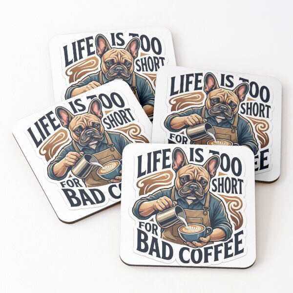 Item preview, Artisan Espresso Frenchie Barista designed and sold by Untamed Paws.