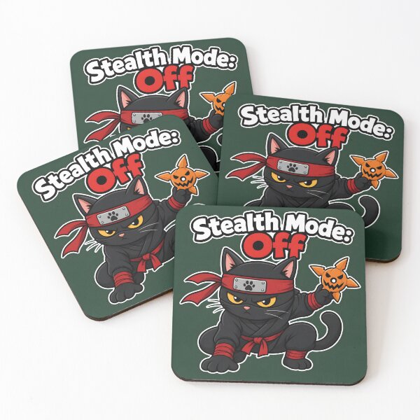 Item preview, Ninja Cat Stealth Mode Funny Halloween Design designed and sold by Glitchart66.