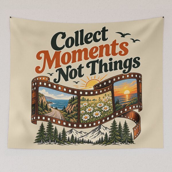 Item preview, Collect Moments Not Things - Vintage Travel Art designed and sold by NViora.