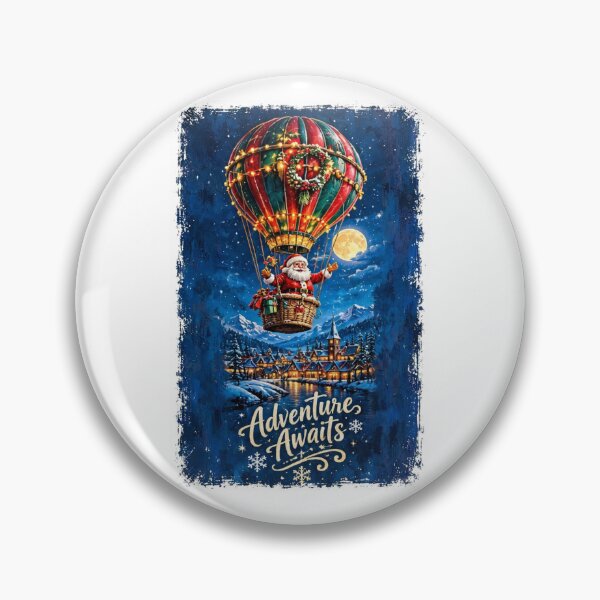 Item preview, Adventure Awaits Santa Hot Air Balloon designed and sold by Sovereign Supply Co..