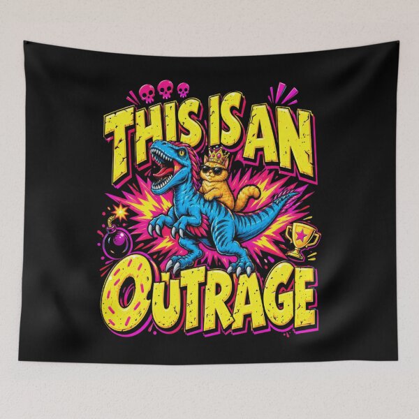 Item preview, This Is An Outrage Dungeon Crawler Carl Meme designed and sold by narumpellent.