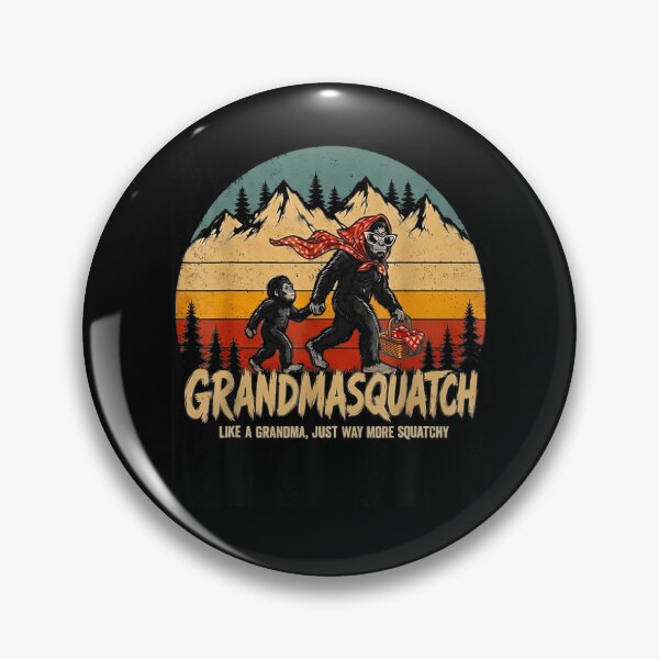Item preview, Grandmasquatch Retro Bigfoot Graphic designed and sold by Alzasshop.